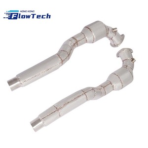 Downpipe sport FlowTech à haut débit en acier inoxydable T304 avec isolation thermique pour Maserati GranTurismo 4.2 4.7 F1 - Product Image 3