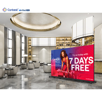Écran d'affichage LED pliable d'intérieur CANBEST CJ PRO V2 P1.2 P1.5 P1.8 P2.5, totem numérique, installation de bannière sans soudure pour événements
