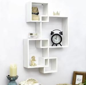 壁挂式书架可牢固地固定书架隔板，常用于客厅和卧室 - Product Image 1