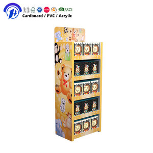 ขาตั้งโชว์สินค้าแบบตั้งพื้นทำจากกระดาษแข็งสำหรับของเล่นเด็ก ของเล่นนุ่มนิ่ม สำหรับร้านค้าปลีก ซูเปอร์มาร์เก็ต ร้านขายของเล่น และงานโฆษณาส่งเสริมการขายแบบพกพา - Product Image 1
