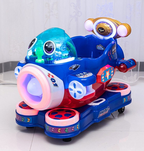 เครื่องเล่นหยอดเหรียญสำหรับเด็กแบบขายส่ง Thunder Aircraft Mp3 รถโยกเด็ก รถโยก - Product Image 4