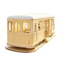 Chariot de nourriture et bus modèle wagon de tramway en métal couleur champagne pour la vente ambulante sur les rues piétonnes