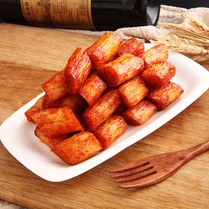 Halal en gros, célèbres bandes épicées chinoises <span class=keywords><strong>Latiao</strong></span> 100g, snacks végétariens exotiques moelleux, sac en vrac - Product Image 2