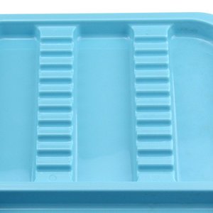 Bandeja Compartimentada para Consumibles Dentales, Bandeja de Plástico Azul para Dispositivos Médicos, para Uso Industrial - Product Image 5