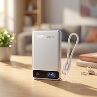 Cargador Magnético Portátil LDJ05, Banco de Energía Inalámbrico de 10000 mAh, Carga Rápida de 15 W 22.5 W, Pantalla LED, Ultra Delgado, Aleación de Aluminio