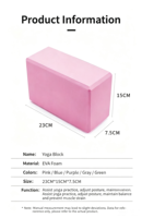 Brique de yoga EVA haute densité, bloc de Pilates antidérapant, accessoires de gym pour yoga et Pilates, vente en gros OEM en vrac, directement de l'usine