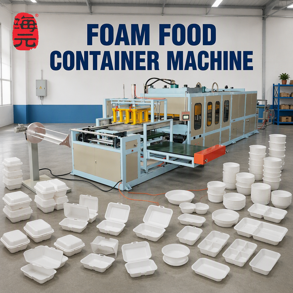 Foam Food Container Machine Automatic Plastic Vacuum Forming Machine ...