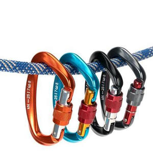 आउटडोर गियर चढ़ाई कारबिनर हुक हैममॉक कारबिनर एल्यूमीनियम कारबिनर बैकपैक हुक - Product Image 3