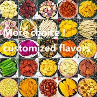 18 Verschillende Knapperige Fruitgroenten Chips Gemengd Vf Fruit Groenten Chips In Losse Groothandel Gevriesdroogd Fruit Snacks