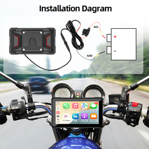 Màn hình đa phương tiện JMC 5 inch cho xe máy, tích hợp Carplay, phát hành nhanh, màn hình IPS chống nước IP67, Bluetooth kép, GPS, WIFI, <span class=keywords><strong>camera</strong></span> 1080P, đa ngôn ngữ - Product Image 3