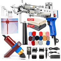 Machine à Tisser les Tapis Électrique, Kit de Pistolet à Touffeter les Tapis 2 en 1, Pistolet à Touffeter Manuel