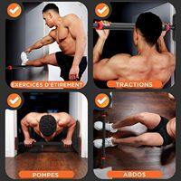 Wellshow Sport Barre de traction pour porte Barre de traction pour porte sans vis Barre de traction pour cadre de porte
