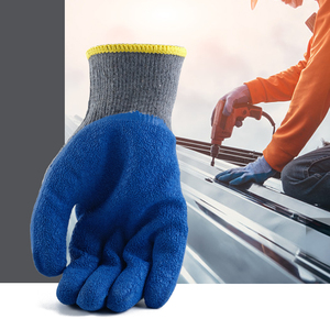 Guantes de algodón de calibre 10, recubiertos de látex, antideslizantes, impermeables, OEM EN388, guantes de seguridad baratos para el trabajo - Product Image 5