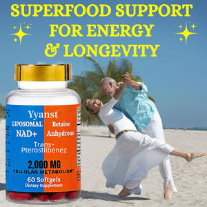 Cápsulas blandas de nicotinamida ribósido liposomal y betaína anhidra de marca privada de alta calidad, antioxidantes y antienvejecimiento celular. - Product Image 3