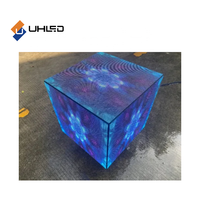 Schermo esterno cubo HD schermo led P3 led cubo pubblicità led segno cubo schermo display