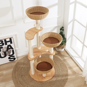 Kingtale Pet Acessórios Trending Products 2024 New Arrivals Pet Fabricantes Gatos Árvore <span class=keywords><strong>Cat</strong></span> Tower for <span class=keywords><strong>Cat</strong></span> - Product Image 2