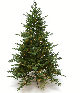 Sapin de Noël artificiel réaliste de 6/7/8 pieds, branches complètes, aiguilles en PE floquées, lumières <span class=keywords><strong>LED</strong></span> |   Décoration de Noël d'intérieur haut de gamme - Product Image 3
