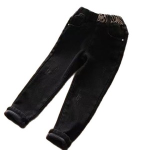 Jeans in <span class=keywords><strong>pile</strong></span> per bambine per autunno e inverno, <span class=keywords><strong>pantaloni</strong></span> slim elasticizzati e spessi per bambini, caldi e imbottiti in <span class=keywords><strong>pile</strong></span> - Product Image 5
