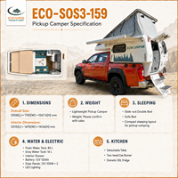 Ecocampor - Vente en gros de camping-cars tout-terrain pour camion avec réservoir d'eau et auvent pour le camping hors route