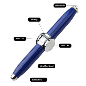 ปากกาลูกลื่น LED หลายฟังก์ชั่นแบบกำหนดเอง ลดราคาพิเศษ ของขวัญส่งเสริมการขาย พร้อมหัวเขียนขนาด 1.0 มม. - Product Image 3