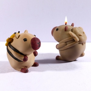 Moule en silicone pour bougies en forme d'animaux, 3 styles créatifs, moule en silicone Capybara pour bougies, décoration d'intérieur, moule pour bougies parfumées - Product Image 4
