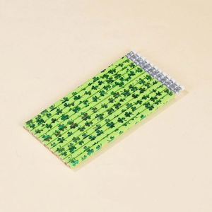 Lápiz de Madera HB con Patrón de Trébol Verde, con Borrador, para la Escuela y la Oficina, Accesorios de Papelería, Venta al Por Mayor - Product Image 4
