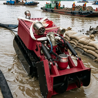 Robot de dragage sous-marin à chenilles équipé d'un agitateur pour le traitement des boues visqueuses
