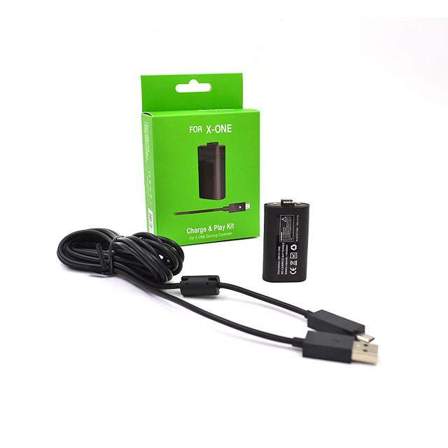 For for One Wireless Controller Rechargeable Battery Pack with 250cm Wired Charge Cable 1200mAh Made of Plastic