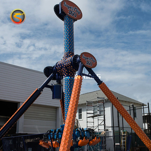 Popular Fairground Giant Frisbee Rides a la venta para uso en interiores/exteriores Materiales de acero de fibra de vidrio duraderos para centros comerciales - Product Image 6