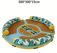 Plateforme flottante gonflable Spatium Factory Direct Sale, île flottante gonflable, plateforme aquatique gonflable pour lac, piscine