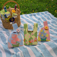 Tas Tangan Mini Rajut Jacquard Bunga Mewah Wanita MAY ZOO Original-manufacturer Customization,  Penutup Terbuka,  Fashionable, Cocok untuk Hadiah