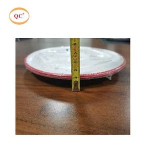 Voedselfeest/bruiloft/kinderknutsel wegwerp papieren borden inspectiedienst vóór verzending - Product Image 6