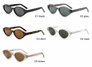 Nuevas gafas de sol SA0467 de acetato con montura completa estilo ojo de gato, protección UV400, para mujer adulta. Se aceptan pedidos OEM. - Product Image 5