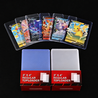 Vente en gros de protège-cartes Toploader 35PT personnalisés pour cartes à collectionner, pochettes PVC 3x4 pouces pour cartes de sport et MTG