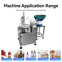 Machine automatique d'insertion de joints, machine d'insertion de garnitures pour bouchons de bouteilles et de gobelets pour fermetures alimentaires et cosmétiques