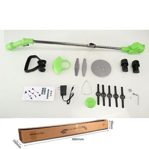 Electric Lawn Trimmer Rechargeable Battery Cordless Handheld Stainless Steel Blade 120cm Length Multi Functional <b>Garden</b> <b>Tool</b> - Product Image 4