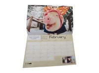 Kalender Meja/Meja Kerja Promosi 2014 - Ukuran Sesuai Pesanan, Jilid Spiral, Cetak Jam, Bingkai Foto, Dapat Dipasang di Dinding, Dapat Disesuaikan
