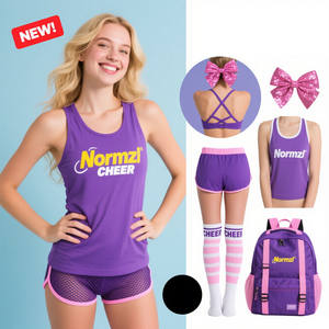 2025 Nieuwe Wedstrijd Cheer Oefenen Draag Gratis Op Maat Gemaakt Uw Eigen Logo Cheerleading Uniformset - Product Image 4
