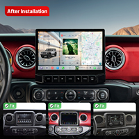 Radio Mobil Android Youducar 11.5 inci untuk Navigasi Player Head Unit Jeep Wrangler Gladiator 2018-2023 Layar Terpisah DSP GPS