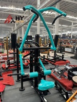 Machine de musculation commerciale en acier HY – Appareil de tirage dorsal à levier pour centre de fitness, équipement de gym sécurisé pour entraînement assis
