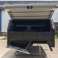 Bâche de benne en aluminium robuste sur mesure pour pick-up Landcruiser 79, avec boîte à outils intégrée