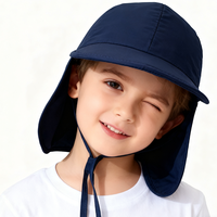 QINGYAN Sombrero de Sol para Niños, Estilos Populares, Protección UV, Secado Rápido, Ala Ancha, para Playa, Técnica de Tejido