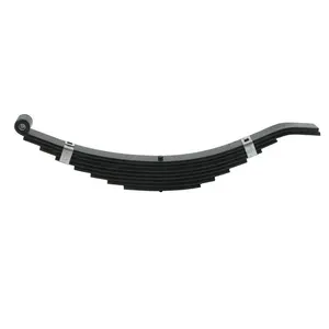 leaf spring with rubber bushings