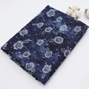 Tissu épais en denim jacquard de coton sans printemps, sac à chapeau, veste, tissu en jean