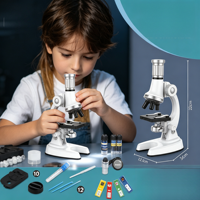 Deluxe Version Microscope High End Optical Observation Instrument for Student Professional Science & Engineering Toys