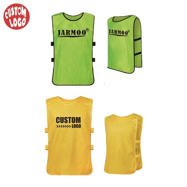 Custom Logo Numbered Soccer Sports Wear Training Vests Sports Mesh Pennies Blank Sport Vest Training