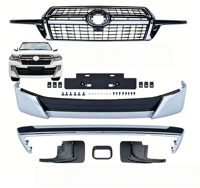 Kit carrosserie style GT pour Toyota LC200 2016-2021, haute qualité PP, pare-chocs avant et arrière, spoiler complet, kit de conversion facelift.
