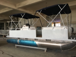 Phía ngoài động cơ tùy chỉnh màu sắc 19ft giá rẻ ao cá nhôm nổi phao thuyền - Product Image 3