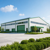Entrepôt préfabriqué modulaire à faible coût, bâtiment industriel, facile à installer, structure en acier métallique durable