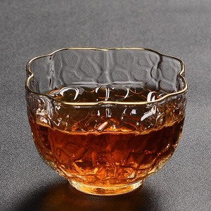 แก้วชิมชากังฟูขอบทองแบบพิเศษถ้วย<span class=keywords><strong>ชา</strong></span>ทำจากแก้ว - Product Image 5